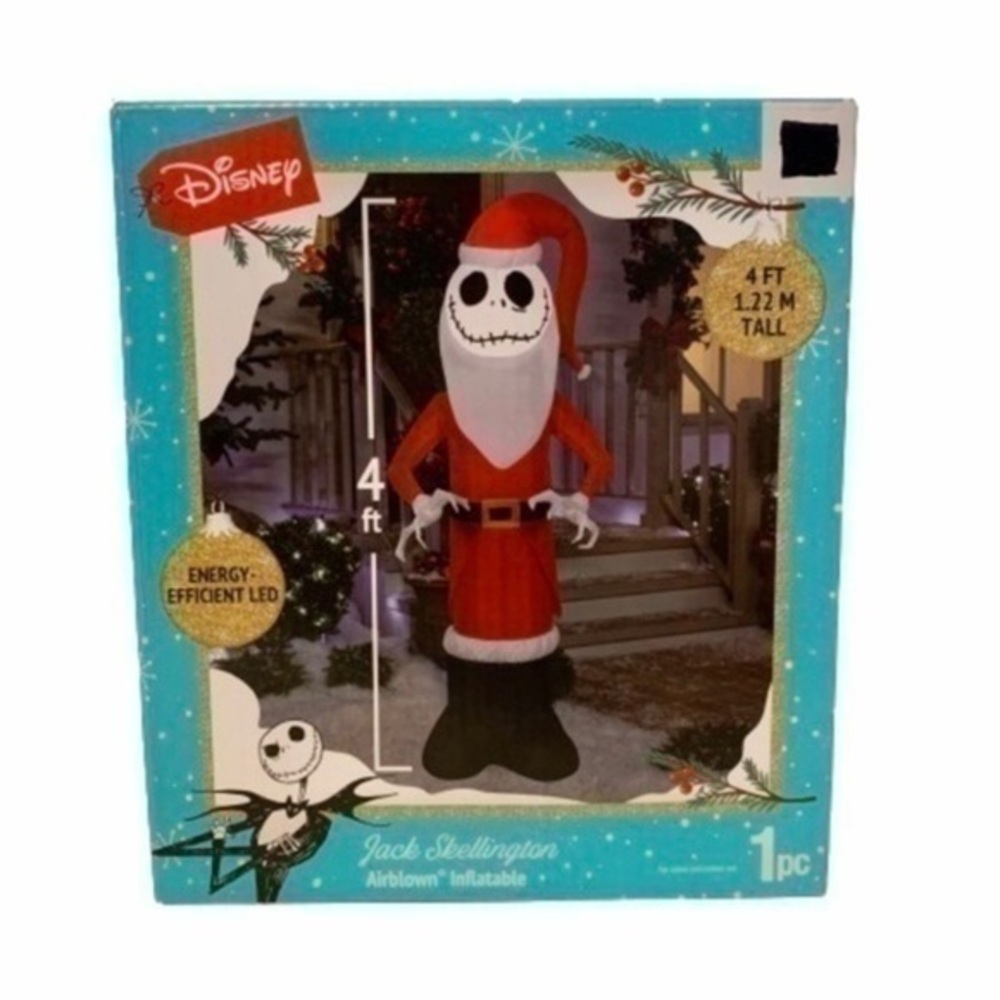 NIB. Disney Jack Skellington Santa Inflatable
